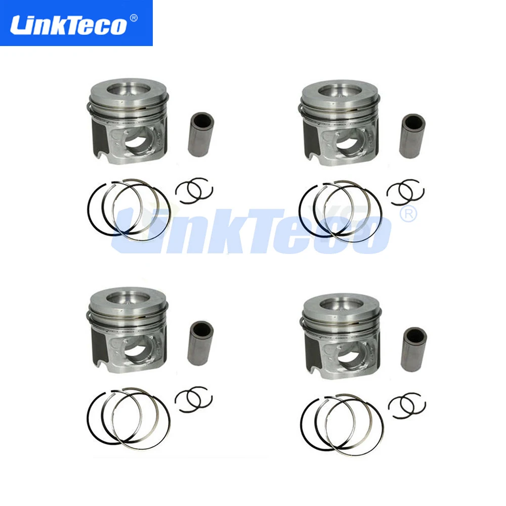 Engine Piston With Rings Kit 84Mm For Bmw 2.0L N47D20 116D 118D 120D 218D 220D 316D 318D 320D 418D 420D 518D 520D Std
