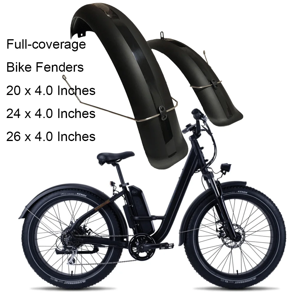 20X4.0 20X5.0 Fat Tire Fender E-Bike 20 Pollici Snowboard Bicicletta Elettrica Parafango Ala Plastica Robusta E Durevole Parafango