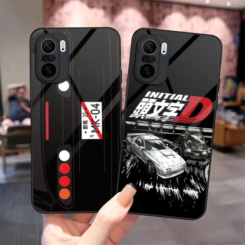 Jdm Ae86 Rx-7 Evo Licenza Cassa Del Telefono Di Vetro Per Xiaomi Pocof3 11 11T 12X 10 12Pro Lite Redmi Nota 10 9 8 Pro 9T 9A Pocox3Pro