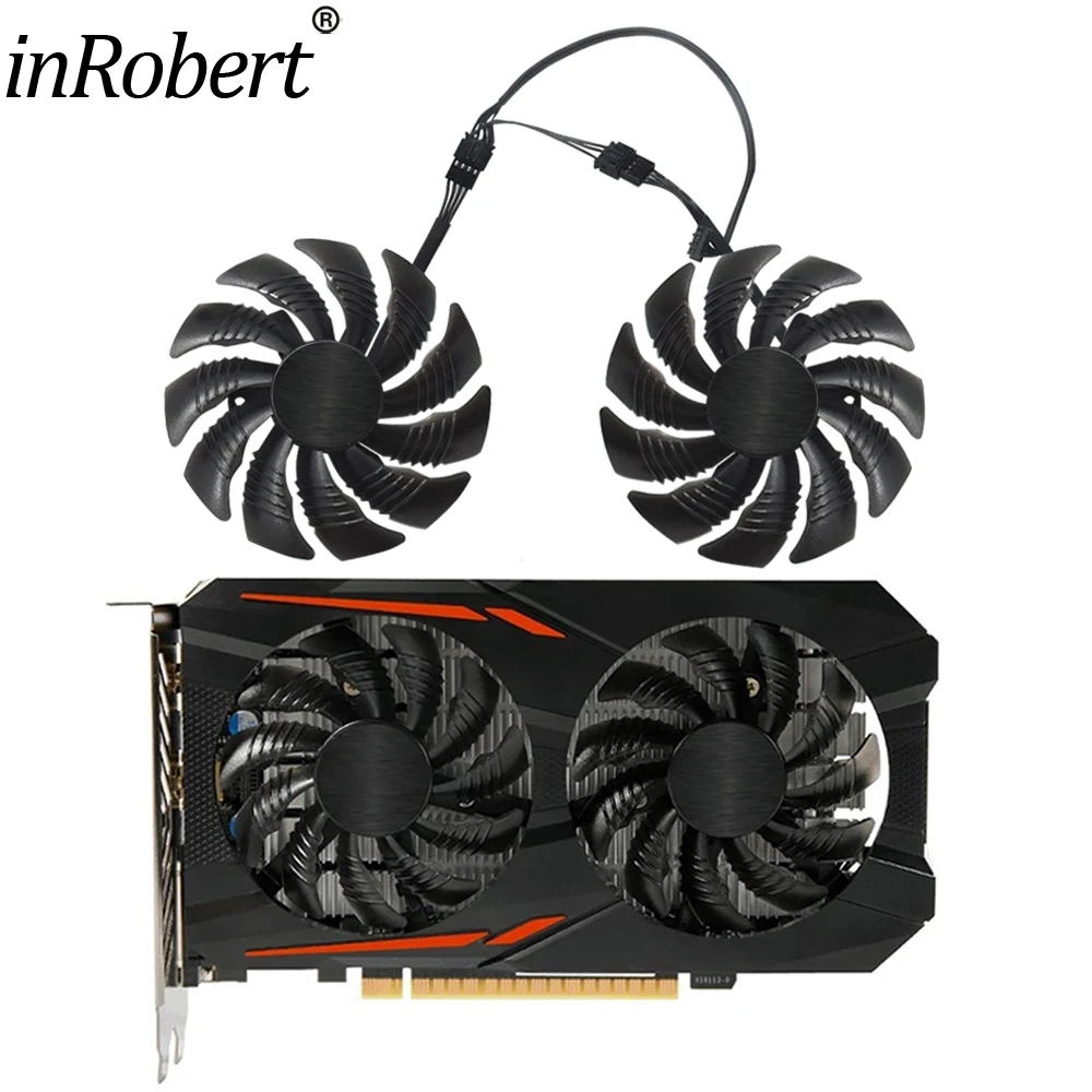 T129215Su 88Mm Ventola Di Raffreddamento Della Scheda Grafica Per Gigabyte Gtx1050 Ti 1060 1070 Ti 1080 Rx 470 480 570 580 Fan G1 Fan