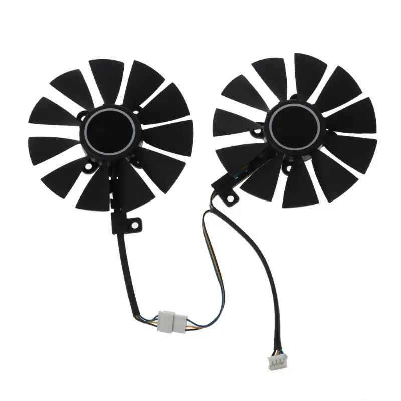 T129215Su 4Pin 88 Millimetri 12V 0.50A Dispositivo Di Raffreddamento Del Ventilatore Per Gtx1060 1070 Ti Rx 470 570 580 Scheda Grafica Everflow 28 Mil