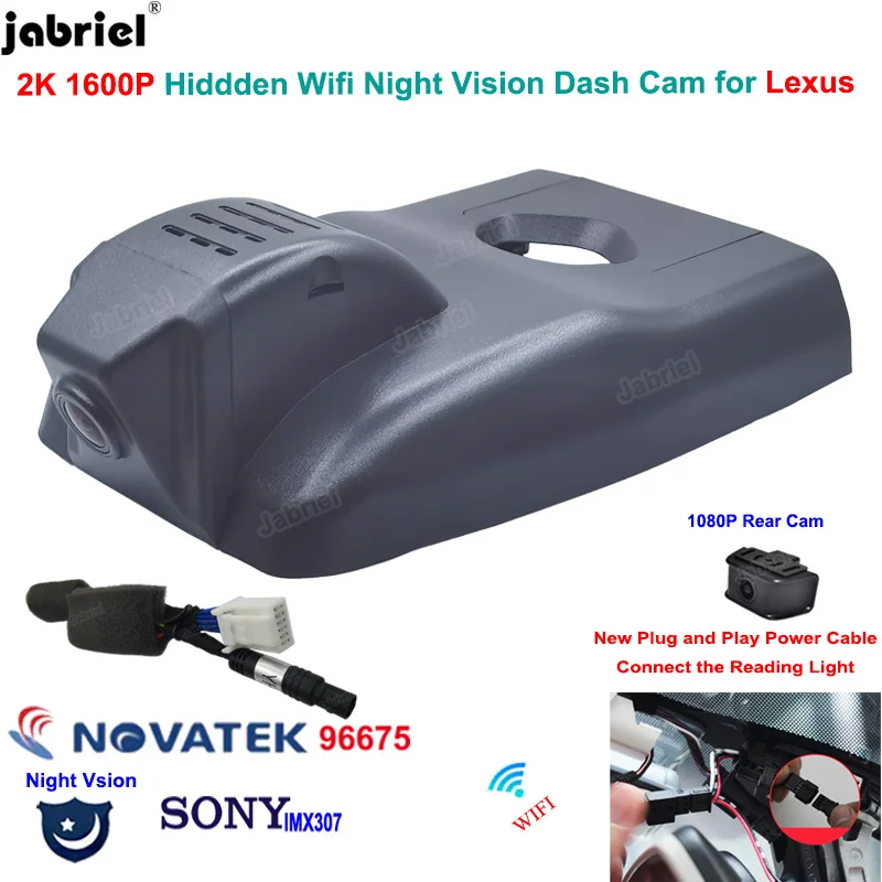 Videocamera Dash Dvr Per Auto 2K Per Lexus Rx Al20 Per Lexus Rx350 Per Lexus Rx200T Rx300 Per Lexus Rx450H 2016 2017 2018 2019 2020 2021