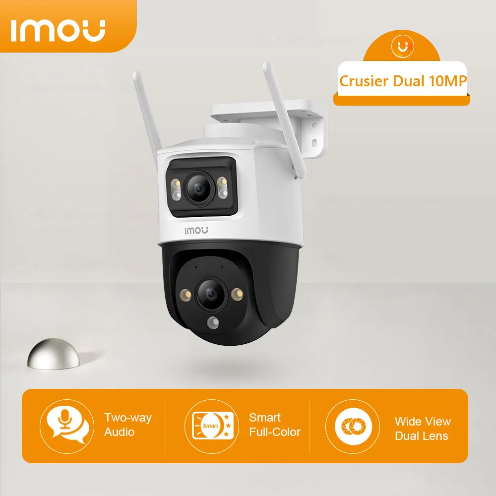 Imou Outdoor Wifi Security Protection Cruiser Doppia Risoluzione Da 10Mp Doppia Visione Protezioni Multiple Allarme Integrato Rilevamento Umano