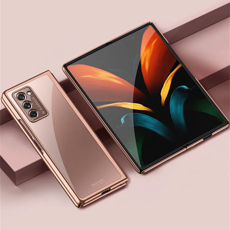 Per Cover Samsung Galaxy Z Fold 2 5G Custodie Armatura Custodia Trasparente Per Samsung Z Fold 2 Cover Per Samsung Z Fold 2 Fold2 Fundas