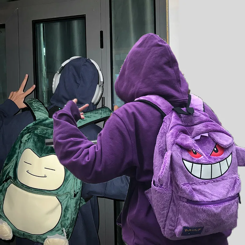 Pokemon Gengar Peluche Zaino Kawaii Gengar Peluche Borsa Gengar Jigglypuff Snorlax Zaino Cosplay Zainetto Regali Di Natale