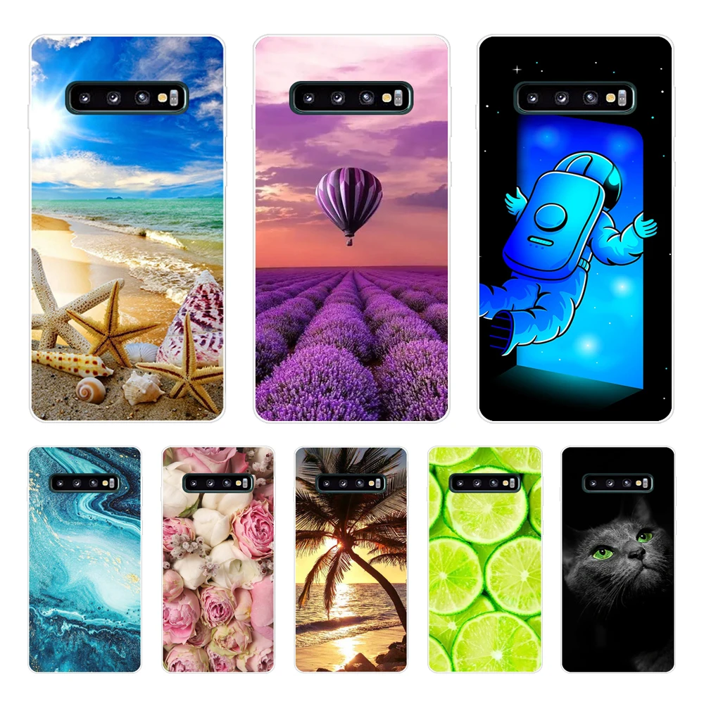 Per Samsung Galaxy S10 Case S10Plus Silicone Tpu Cover Telefono S10 E Case On Per Samsung S10 Plus G975F S 10 Sm-G973F Shell