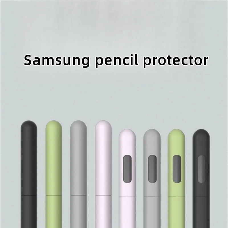 Silicone Pencil Case Tablet Touch Stylus Pen Cover Solid Color Per Samsung Galaxy Tab S6 Lite S Pen S7 Fe S8 Ultra S9 Plus