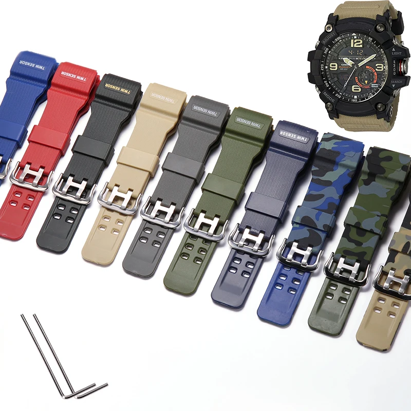 Accessori Per Cinturini Cinturino In Resina Adatto Per Casio Gshock Mudmaster Gg1000 Gwg100 Gsg100 Cinturino Per Uomo