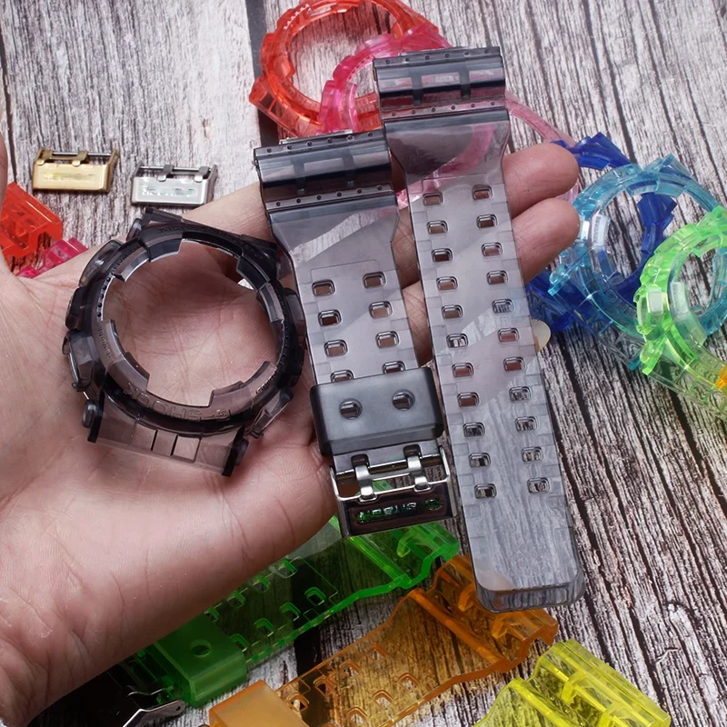 Ga110 Bezel Strap Watch Case Per Gshock Resin Cinturino Trasparente Per Accessori Per Orologi Da Polso Casio Ga100 Gd100 Gd110 Gd120