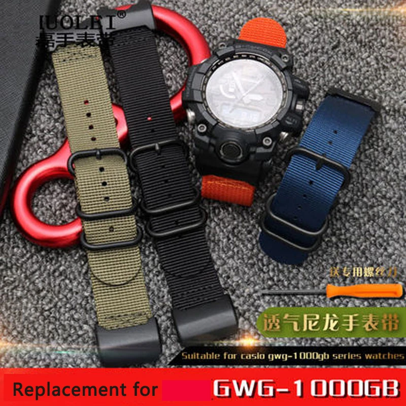 Adattatore Per Cinturino In Nylon Per Cinturino Per Orologio Gshock Modificato Big Mud King Gwg-1000-1A/A3/1 A1Gb/Gg 24Mm
