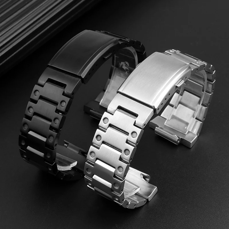 Cinturino In Acciaio Inossidabile Per Casio Gshock Gw-M5610 Dw5600 Gw-5000 G-5600 Ga2100 Gm5600 Gm2100 Cinturino In Acciaio Solido