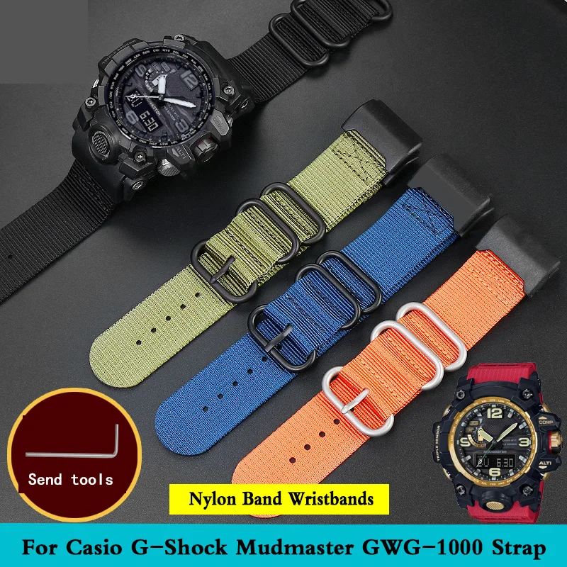 Sostituisci Il Cinturino Dell'Orologio Per Casio G-Shock Mudmaster Gwg1000-1A Gwg1000Gb-1Apr Cinturino Gshock Gwg1000-1A Cinturino In Nylon Cinturino 