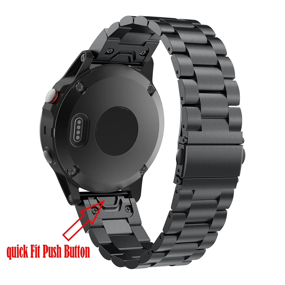 Cinturino In Titanio Quick Fit 20Mm 22Mm 26Mm Per Orologio Garmin Fenix 7X 7 Solar 6X Pro/Fenix 6 Pro/Fenix 6 Sapphire /Forerunner 935