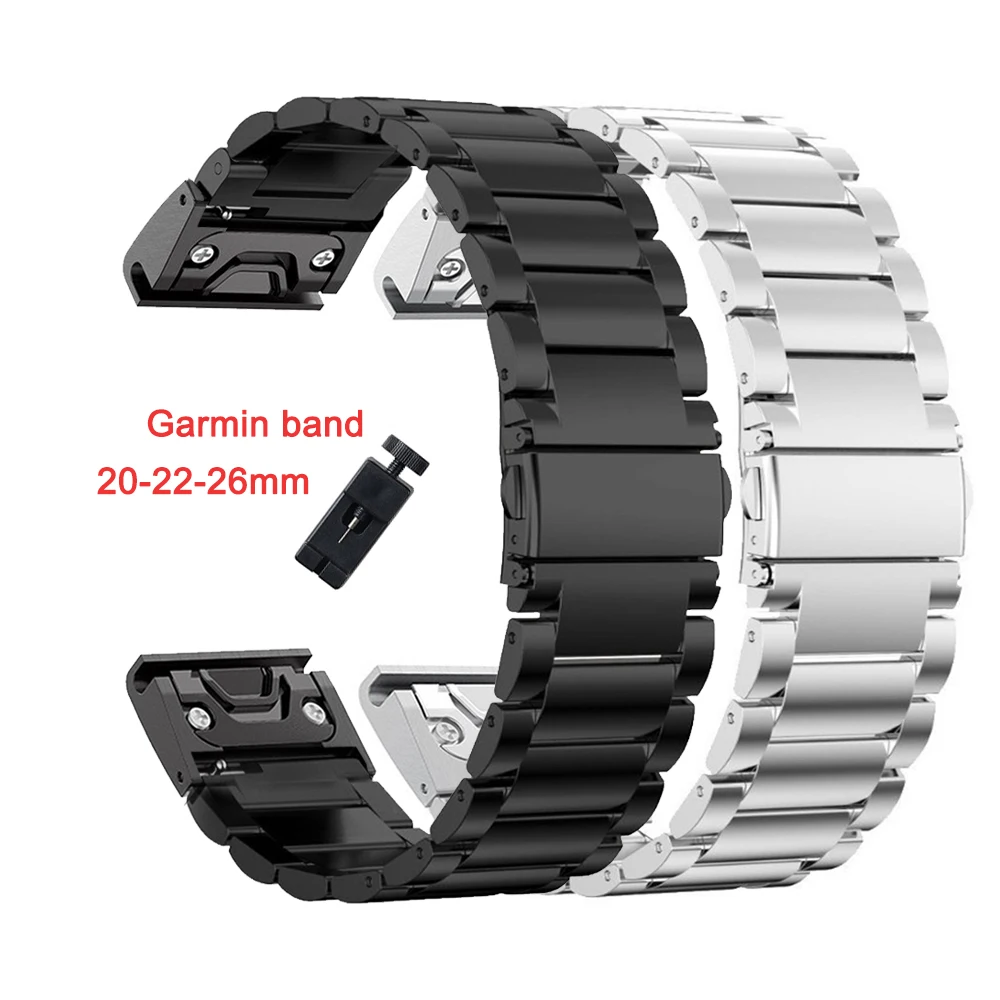 Cinturino In Titanio Quick Fit 20Mm 22Mm 26Mm Per Orologio Garmin Fenix 7X 7 Solar 6X Pro/Fenix 6 Pro/Fenix 6 Sapphire /Forerunner 935