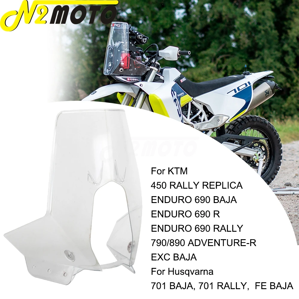 Dirt Bike Motocross Adventure Rally Replica Carenatura Parabrezza Per Ktm 450 Rally Replica Enduro 690 790 890 Baja Exc 500 701 Fe