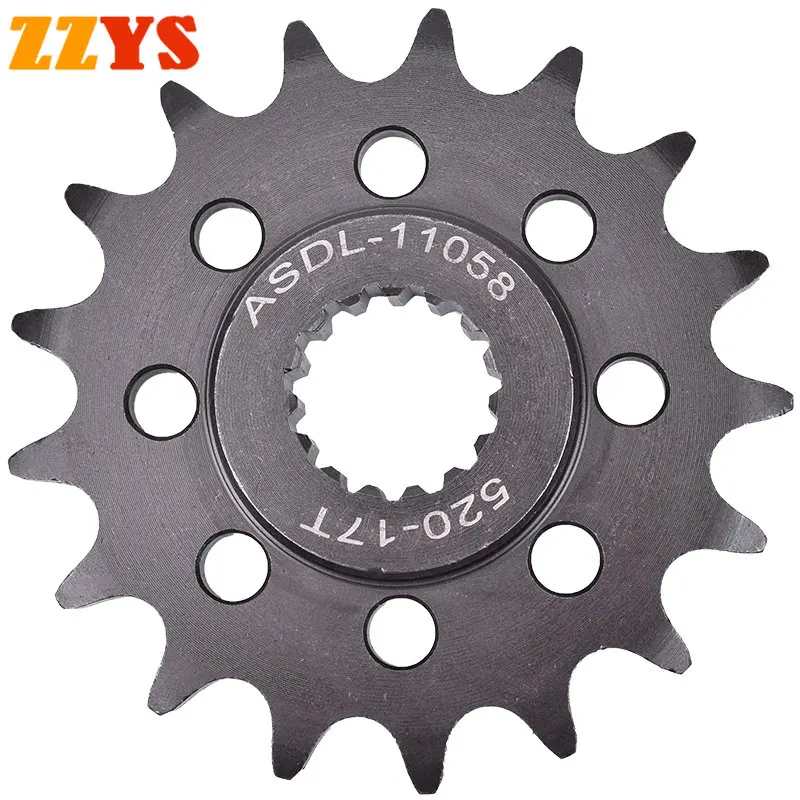 520 15T 16T 17 T 15 16 17 Dente Pignone Anteriore Ruota Dentata Cam Per Ktm 640 Lc4 Duke Ii 690 Rally Sm690 690 Sm 660 Rallye 660 690Cc