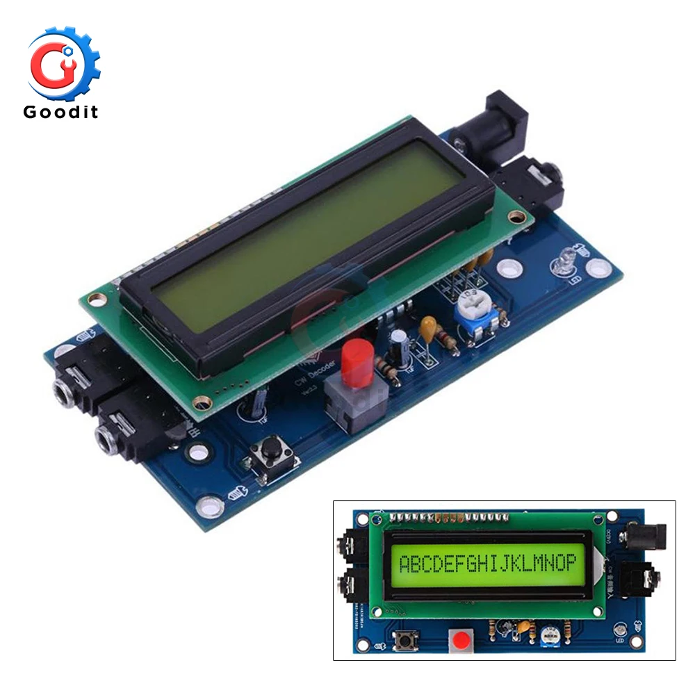 Ham Radio Essenziale Di Codice Morse Decoder Cw Lettore Di Codice Morse Morse Traduttore Ham Radio Accessorio Dc7-12V/500Ma