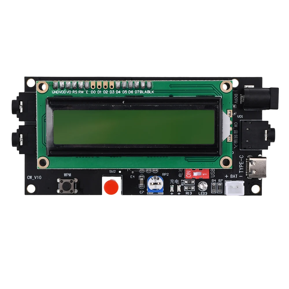 Radio Essential Decoder Morse Code Reader Translator Per Esercizi All'Aperto Codice Morse Beacon Dc 5V 12V/500Ma
