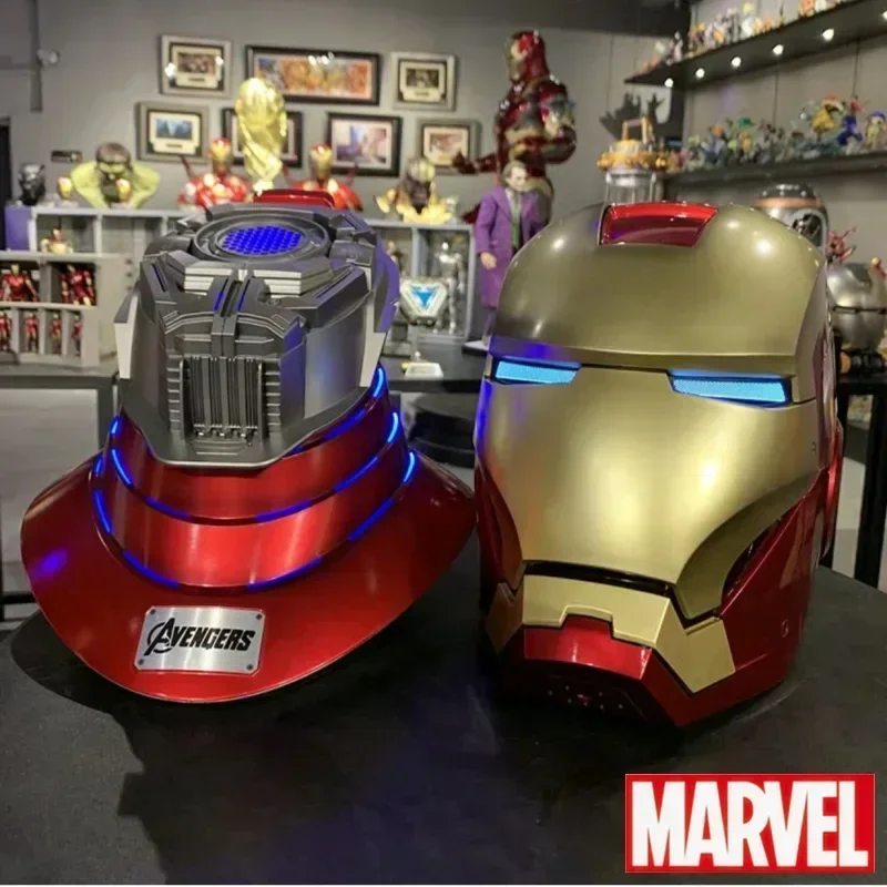 New Iron Man Mk5 Casco Automatoc 1:1 Controllo Vocale Avengers Mk7 Mk5 Cosplay Con Luce A Led Electronic Close Ironman Helmet Gift