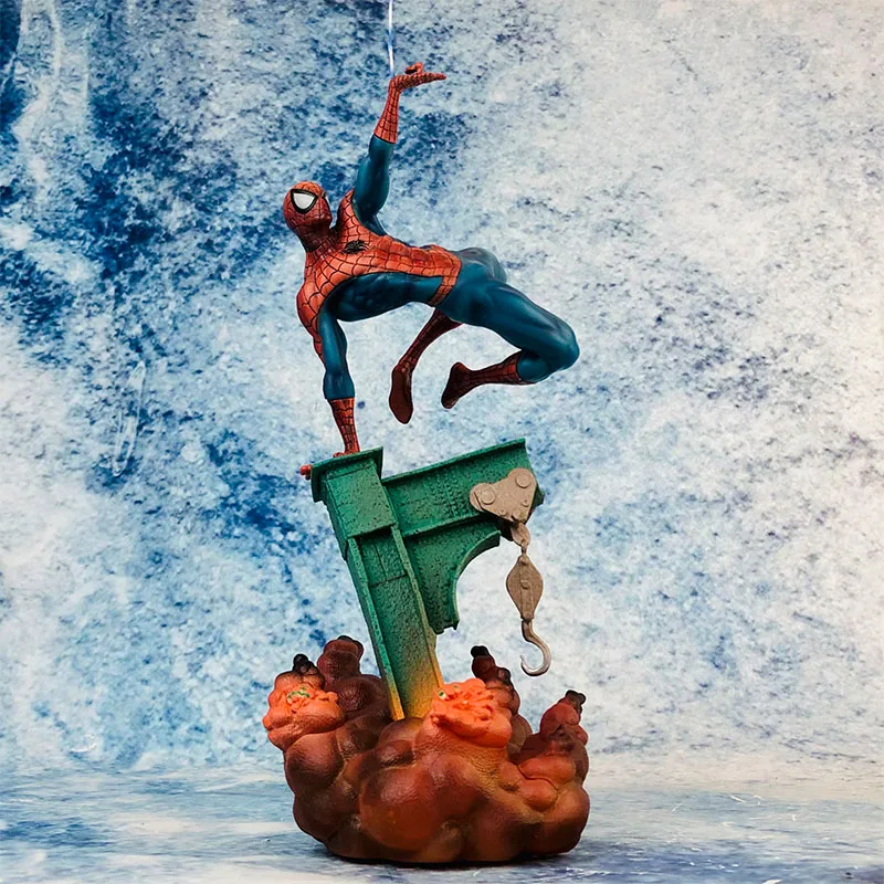 31Cm Marvel Spider Man Pvc Action Figures Scene Battle Boxed Dolls Model Marvel Legends Souvenir Regalo Per Regalo Per Bambini