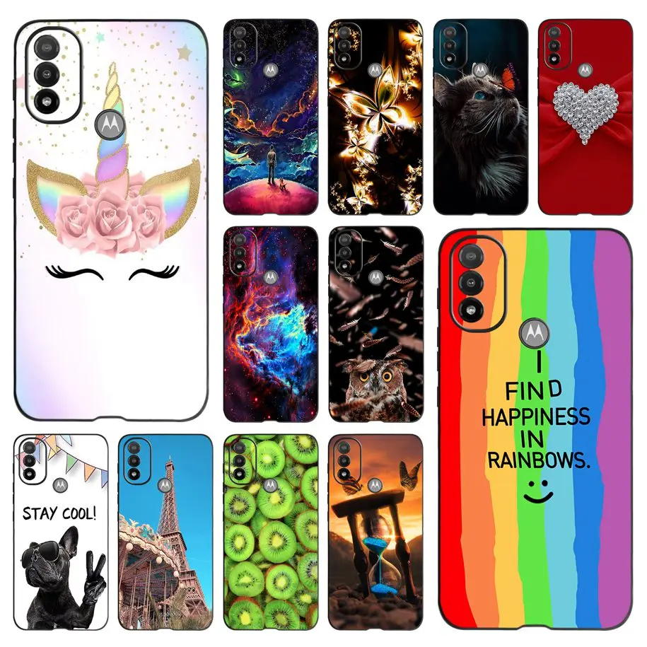 Per Motorola Moto E20 Custodia Per Moto E20 Cover Cartoon Unicorn Capa Custodia Morbida In Silicone Sottile Per Fundas Moto E 20 E20 2021 Paraurti