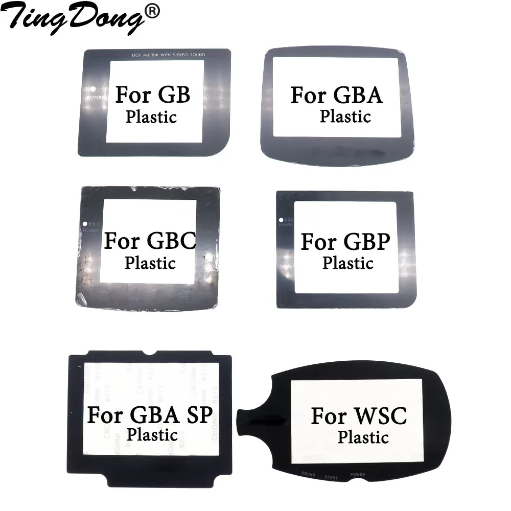 1 Pezzo Nuovo Obiettivo In Plastica Per Gameboy Color Advance Per Gb Gba Sp Gbc Wsc Gbp Protezione Dell'Obiettivo Con Adhensive