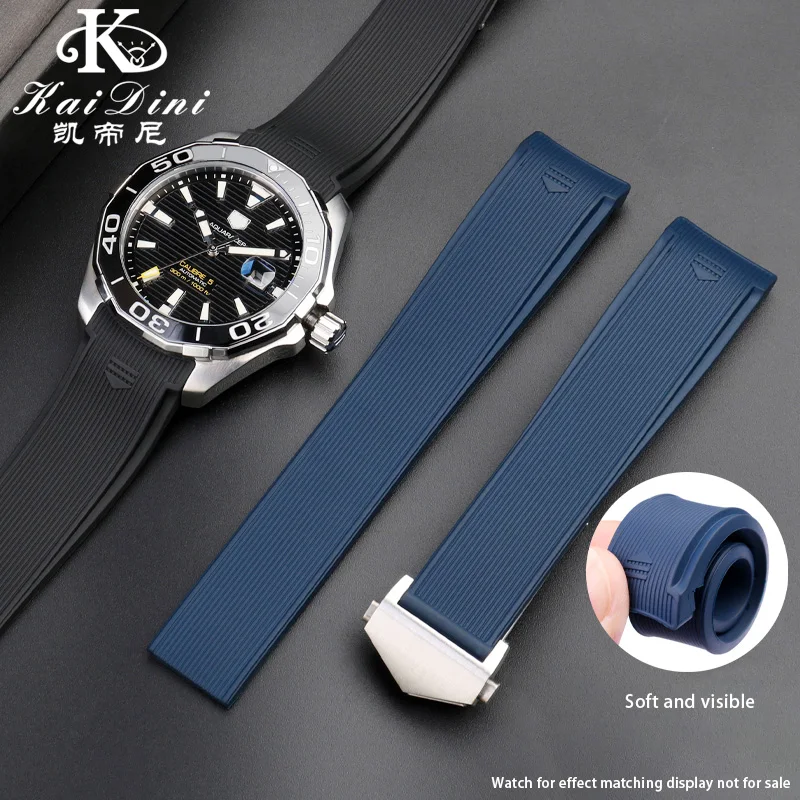Cinturino Per Orologio In Gomma Di Nuovo Stile Da 22Mm Cinturino Impermeabile Per Cinturino Per Tag Heuer Aquaracer 300 Way201B Caliber 5 Accessori