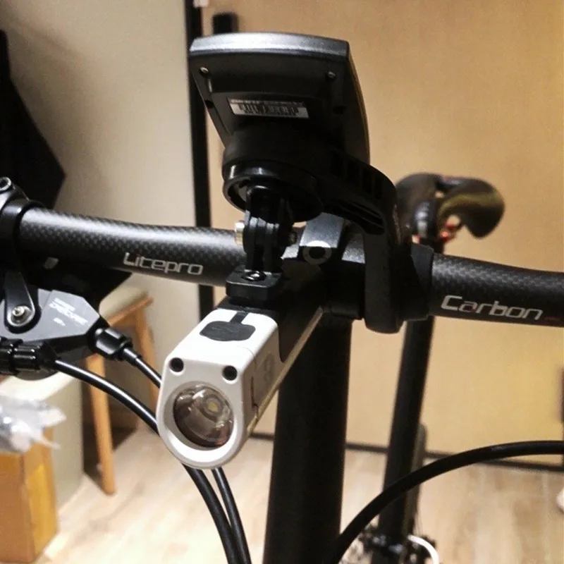 Adattatore Faro Applicabile A Trek Bicicletta Lampada Anteriore Codice Metro Rack Gopro Adattatore Bontrager Ion Prort Sollevamento Lampada Posteriore