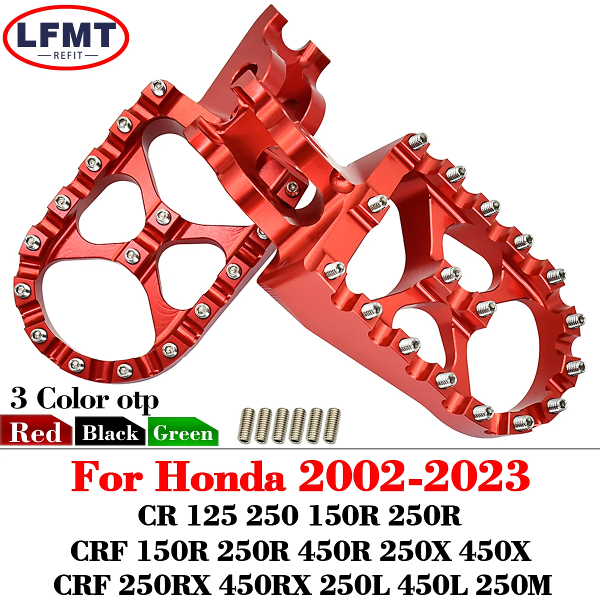 Poggiapiedi Pedane Cnc Pedane Pedali Per Honda Cr125R Cr250R Crf150R Crf250R Crf250X Crf450R Crf250Rx Crf 150 250 450 R X Rx