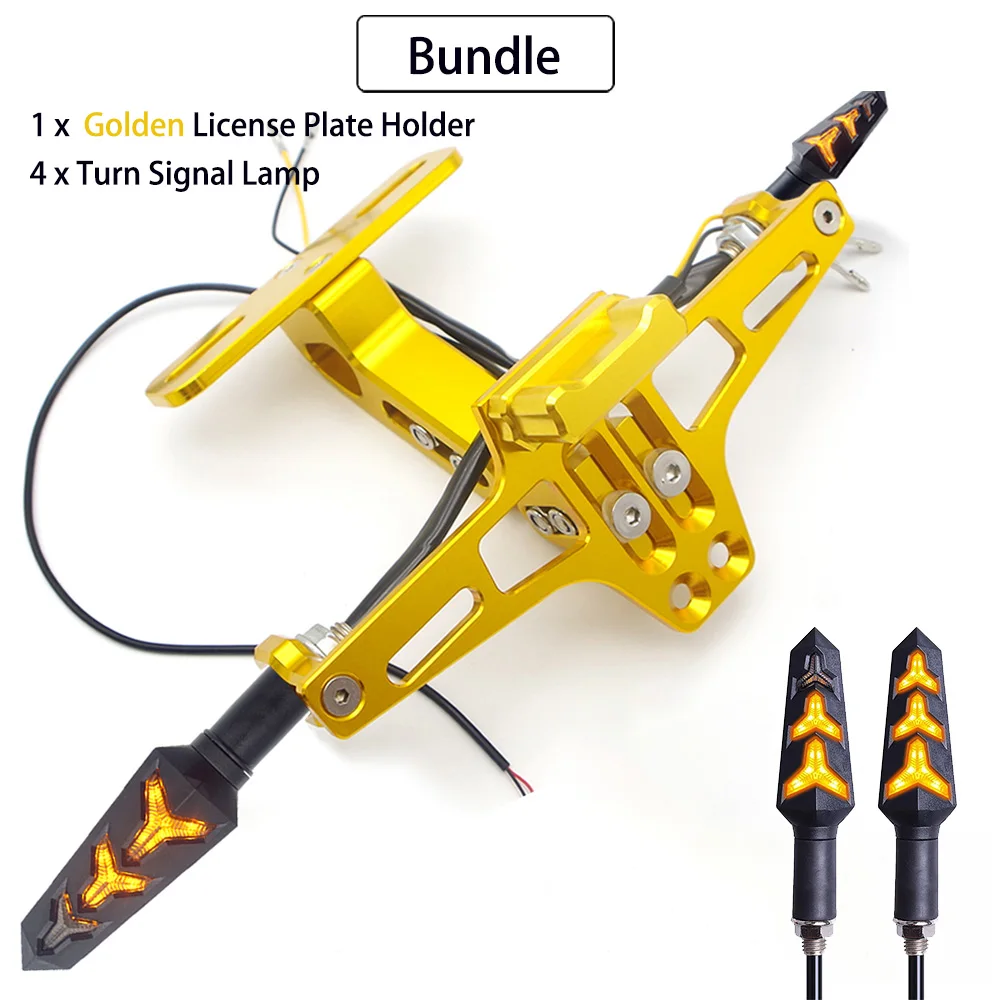 Supporto Targa Moto Cnc Luci A Led Indicatori Di Direzione Per Honda Dio 34 Cb600 Hornet Integra 750 Cb 750 Cr 125 Hornet Cb600F