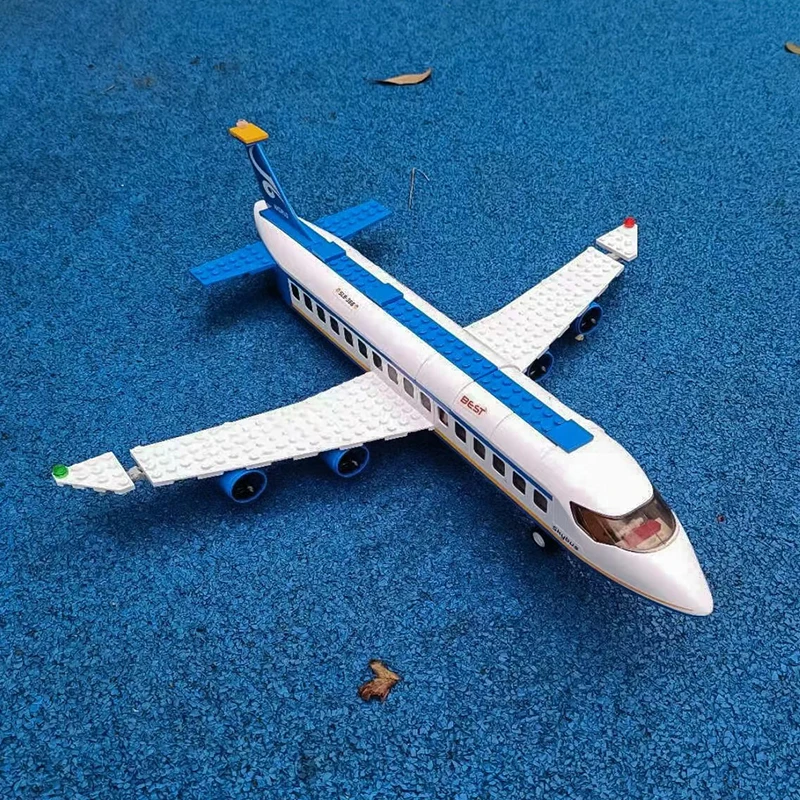 463Pcs City Airport Airbus Aircraft Airplane Brinquedos Avion Model Building Blocks Mattoni Giocattoli Per Passeggeri Per Bambini