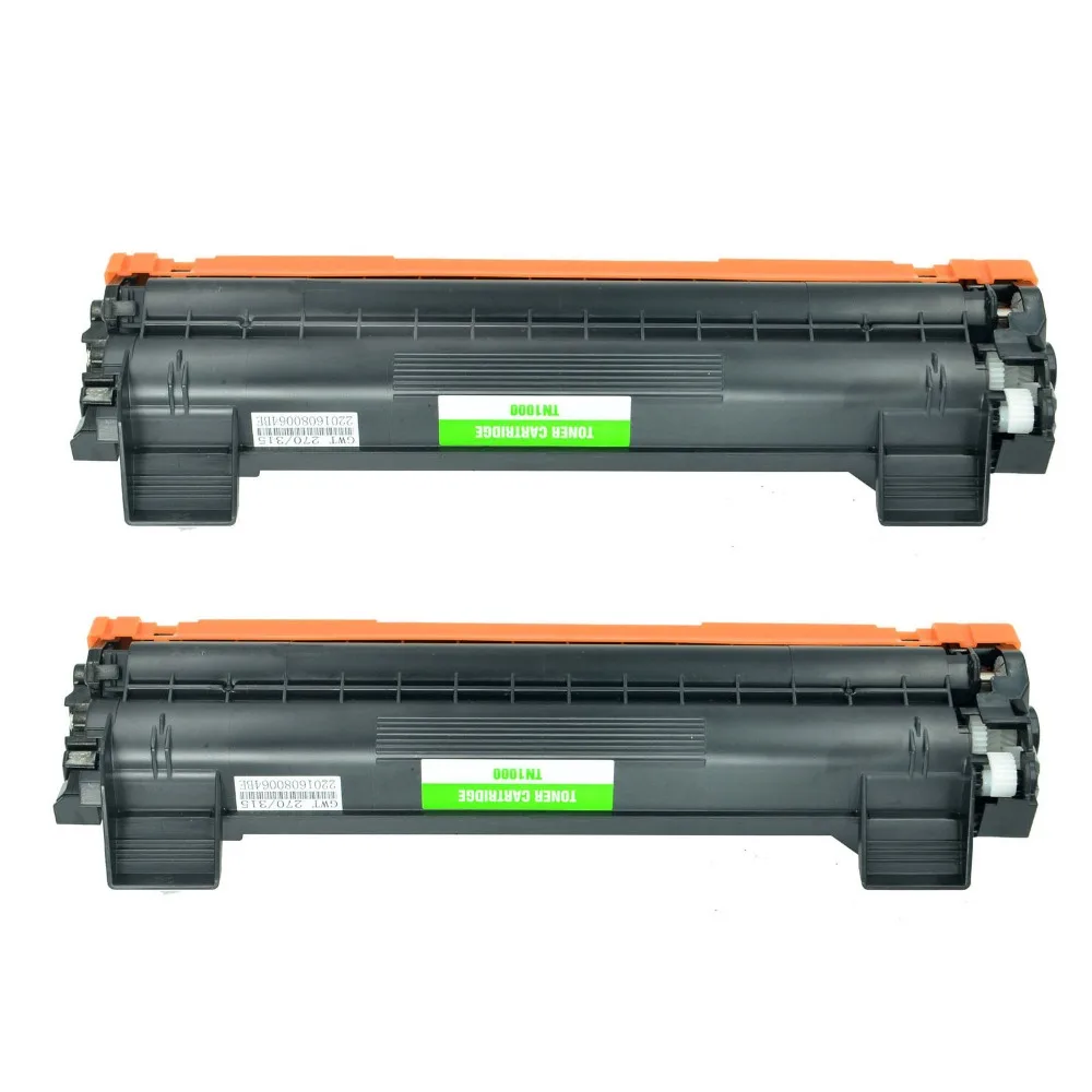 Cartuccia Toner Compatibile In Confezione Da 2 Per Brother Tn1000 Tn1050 Tn1070 Tn1075 Hl 1110 Hl-1110 Tn-1000 Tn-1050 Tn-1075 Tn 1075