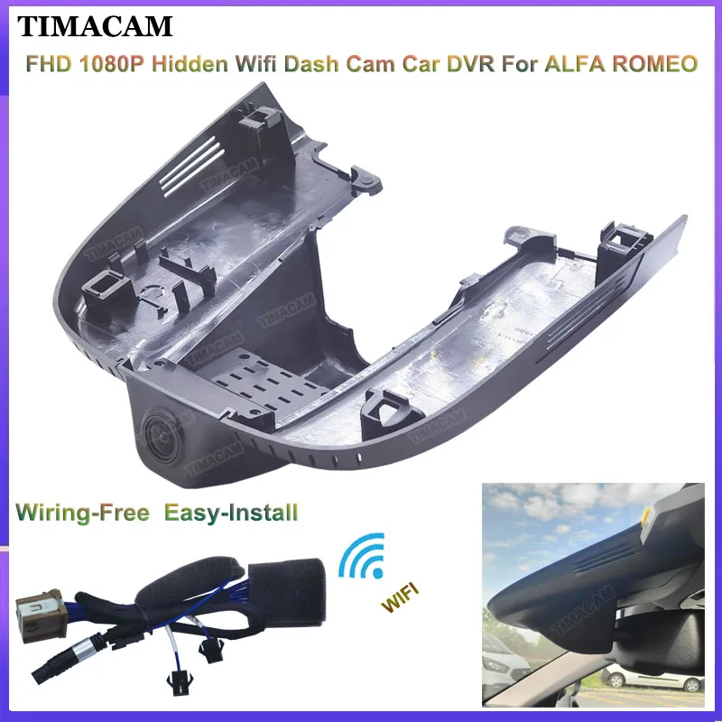 Fhd 1080P Wifi Car Dvr Dash Camera Per Alfa Romeo Stelvio Quadrifoglio Per Alfa Romeo Giulia Quadrifoglio Gta Veloce 2016-2022