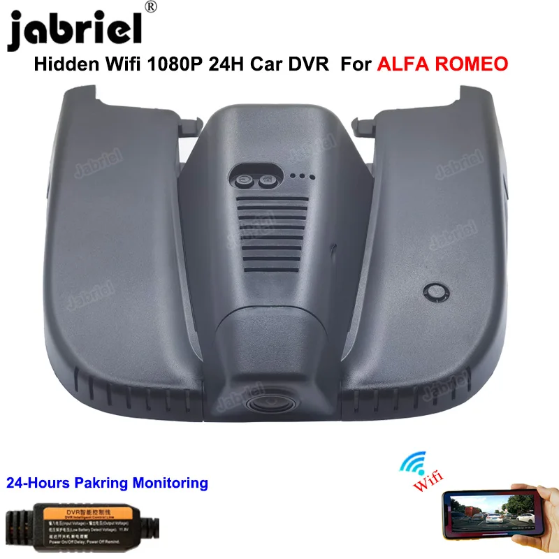 Hd 1080P Car Dvr Dash Cam Driving Recorder 24H Per Alfa Romeo Stelvio Quadrifoglio Per Alfa Romeo Giulia Quadrifoglio Gta Veloce
