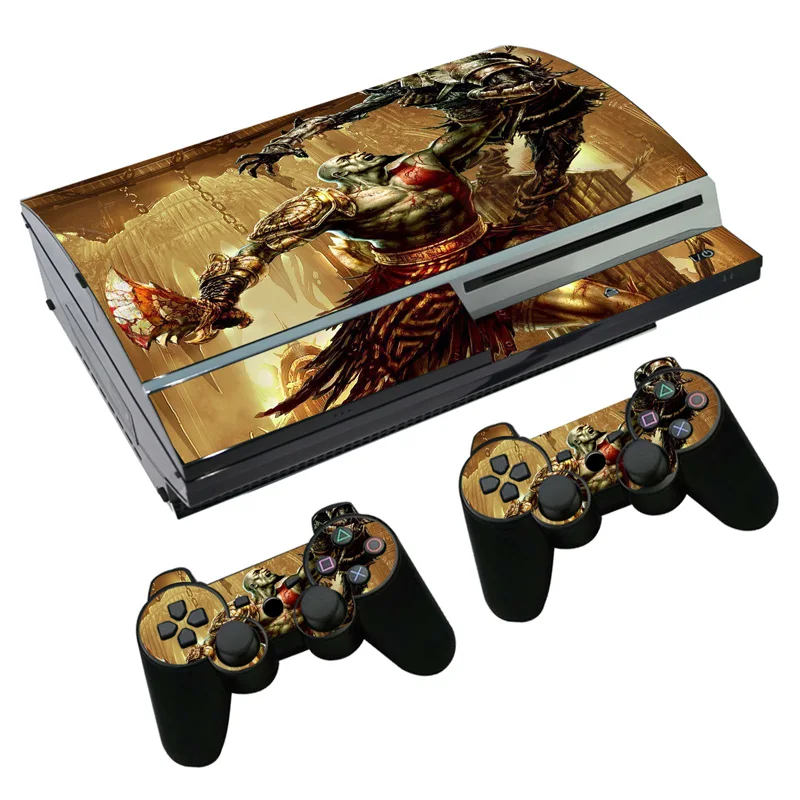 Decalcomania Adesiva Per Ps3 Fat Playstation 3 Console E Controller Per Ps3 Fat Skin Sticker Pellicola Vinilica-God Of War