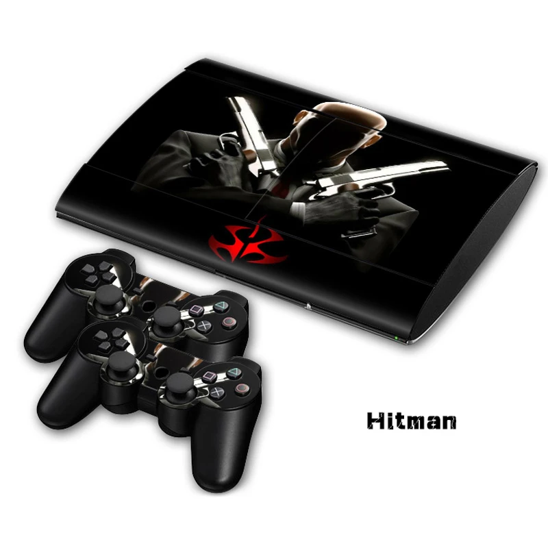 Decalcomania Adesiva Per Ps3 Slim 4000 Playstation 3 Console E Controller Per Ps3 Slim 4000 Skin Sticker Vinyl - Hitman