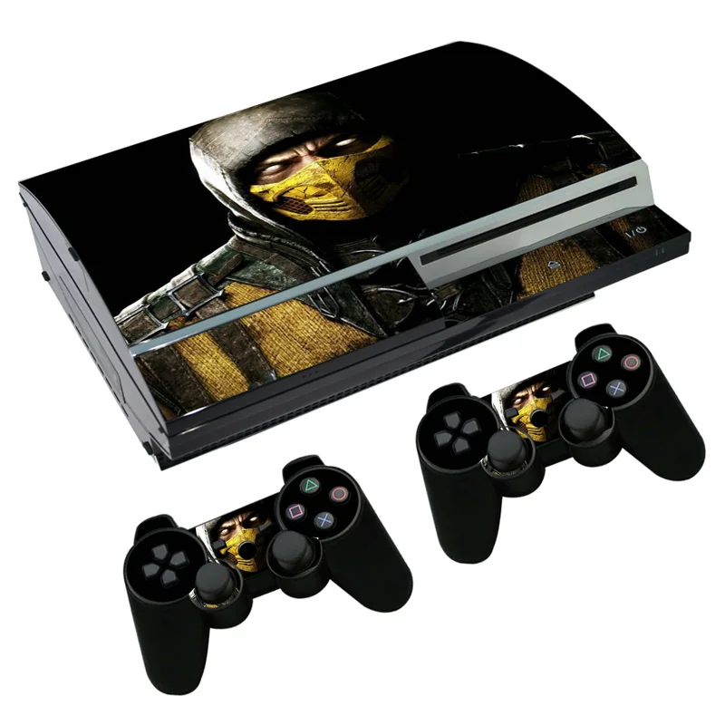 Decalcomania Adesiva Per Ps3 Fat Playstation 3 Console E Controller Per Ps3 Fat Skin Sticker Vinyl - Game Mortal Kombat