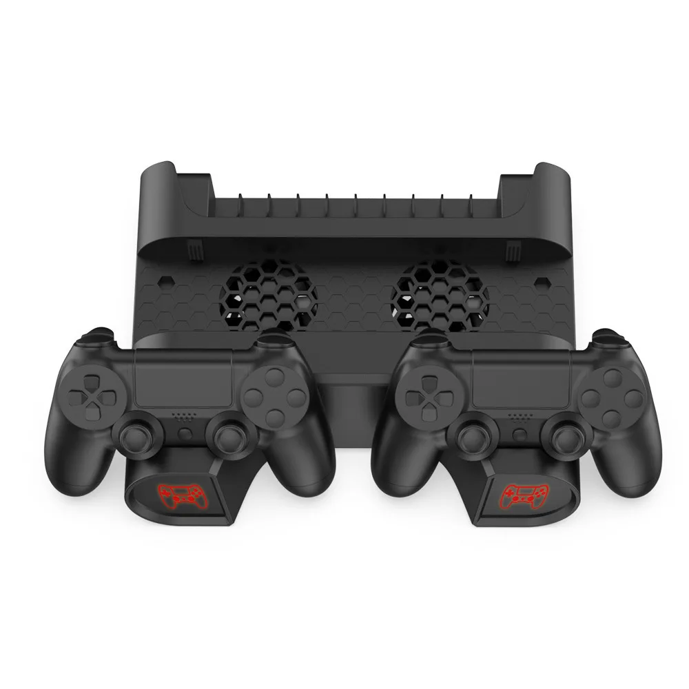 Per Ps4 Slim Pro Cooling Stand Controller Charger Memory 3 Velocità Ventola Regolabile Dual Console Stazione Di Ricarica 10 Supporto Da Gioco