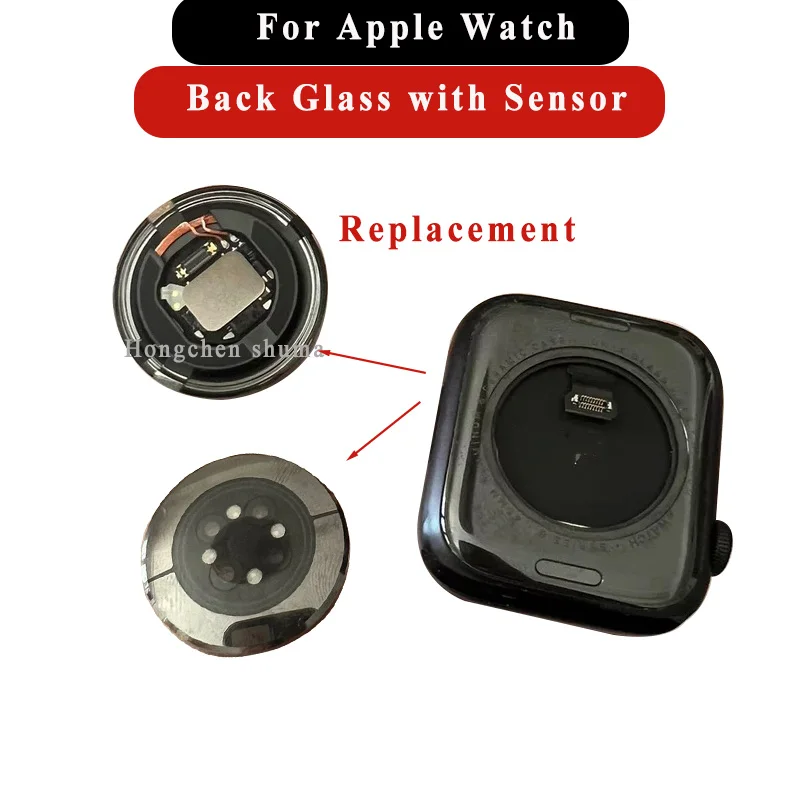 Per Apple Watch Back Glass Con Sensore Serie 4 5 6 Se 40Mm 44Mm 7 8 41Mm 45Mm Gps Lte Parti Di Riparazione Di Ricambio