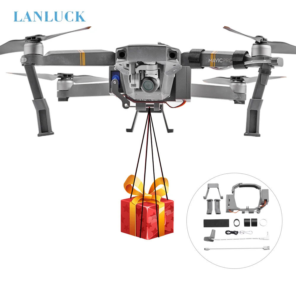 Sistema Di Caduta Per Dji Mavic 3/Pro/2 Pro Zoom/Air 2/Mini 2/Mini 3/3 Pro Drone Airdrop System Ring Gift Consegna Life Rescue Thrower