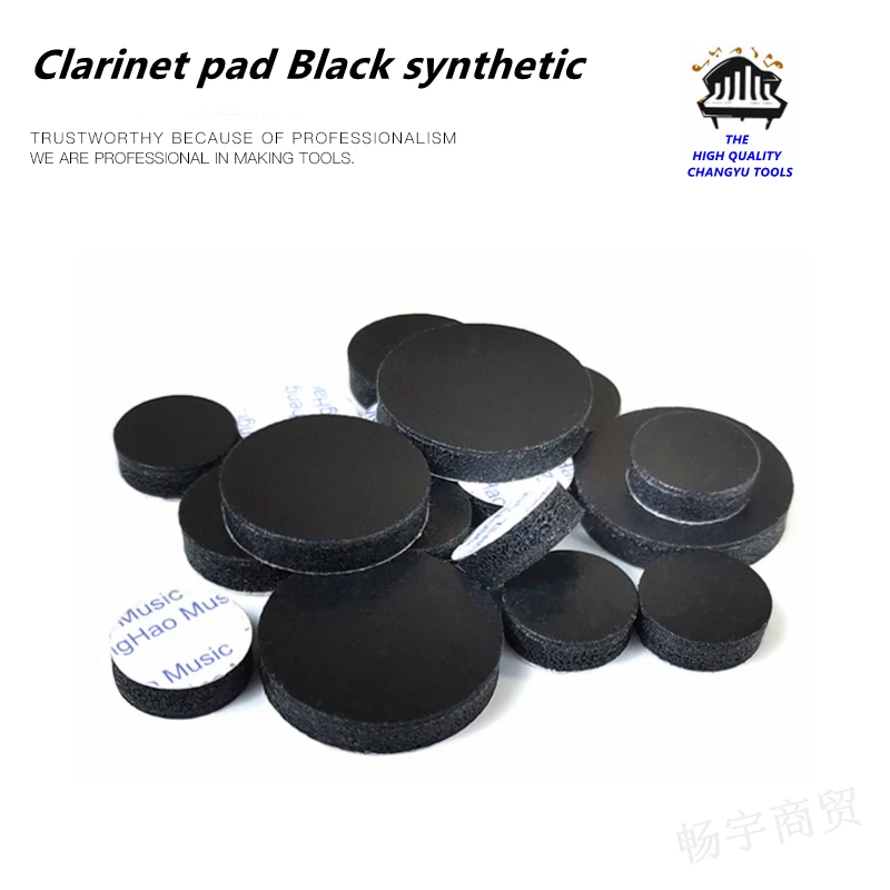 Strumento Di Riparazione Dello Strumento Del Vento Pad Per Clarinetto Nero Sintetico 17 Fori Cuscinetti Per Fiato Professionali Buffet Selmer Yamaha S