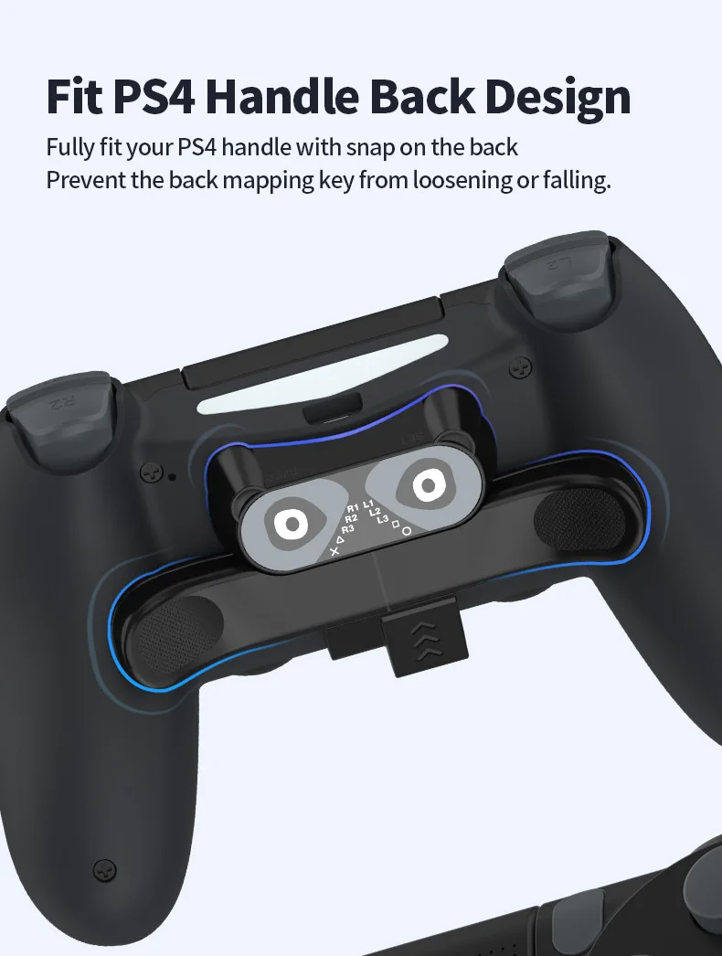 Pulsante Posteriore Remapleable Trigger Sostituzione Custom Cute Cartoon Gaming Attchetting 4 Controller Gaming Stuff Paddles Parts Kit