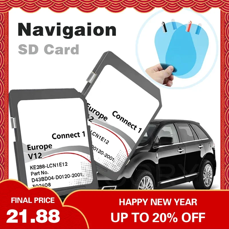 Genuine Connect 1 V12 Maps Ultima Scheda Sd Sat Nav 2022 Qashqai Juke Per Nissan Con Flim Antiappannamento Gratuito