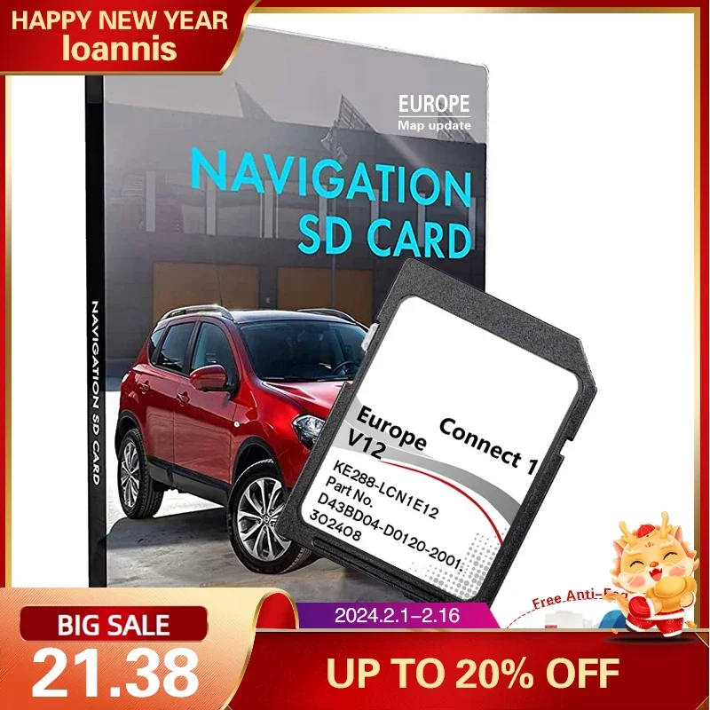 Sat Nav Connect 1 Lcn1 V12 Per Nissan Navigation Map Version Europe Sd Card Map 2022