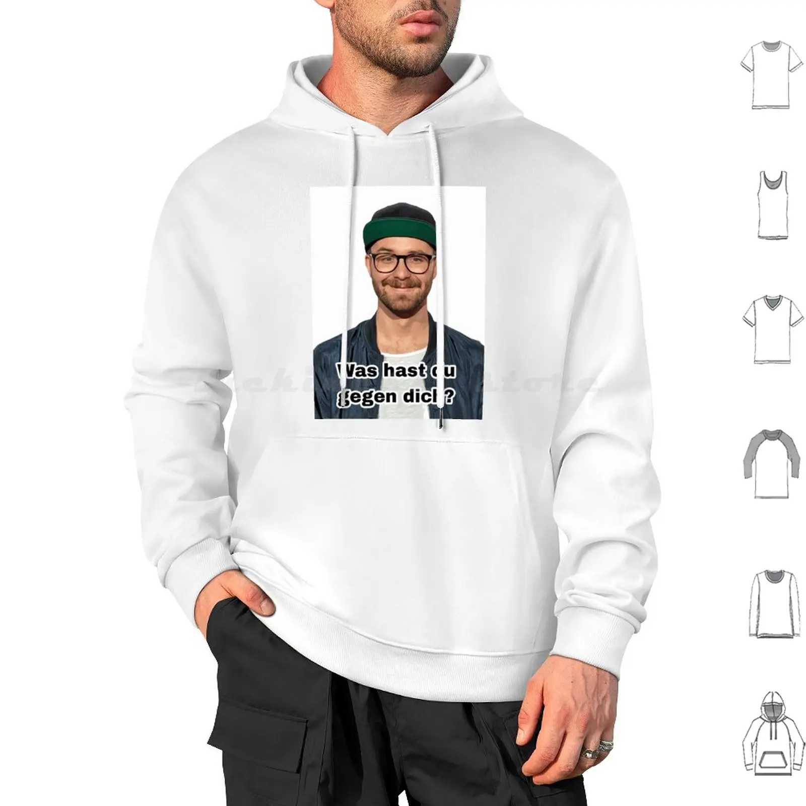 Mark Forster-Cosa Hai Contro Di Te? Meme #4 Felpa Con Cappuccio In Cotone Manica Lunga Ark Forster Meme Berretto Tedesco Smile Song