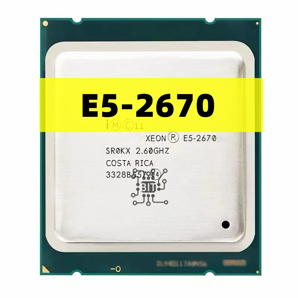 Processore Xeon E5-2670 Cpu 20Mb 8-Core 2.60 Ghz 8.00 Gt/S Lga 2011 Srokx E5 2670 Cpu Spedizione Gratuita