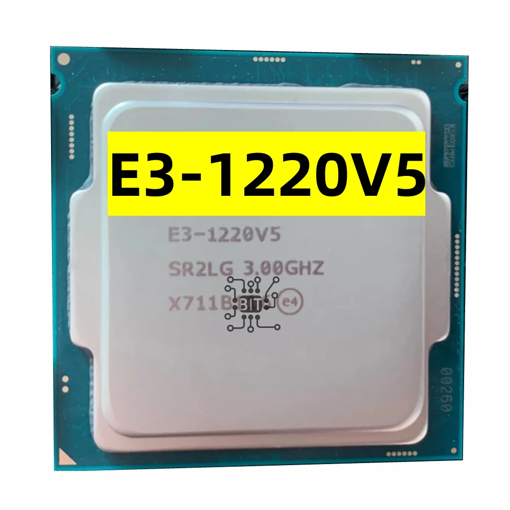 Xeon E3-1220V5 Cpu 3.00Ghz 8M 80W Lga1151 E3-1220 V5 Processore Quad-Core E3 1220 V5 E3 1220 V5 Spedizione Gratuita