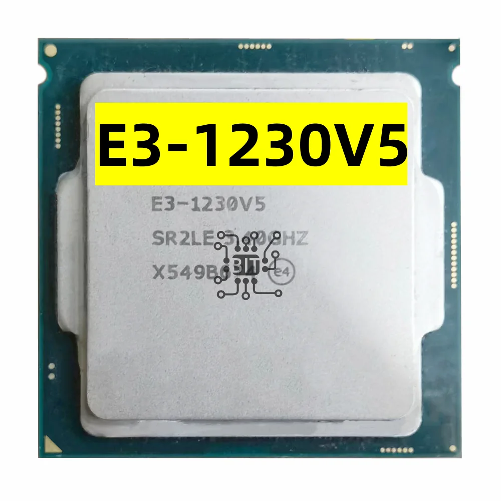 Xeon E3-1230V5 Cpu 3.40Ghz 8M 80W Lga1151 E3-1230 V5 Processore Quad-Core E3 1230 V5 E3 1230 V5 Spedizione Gratuita