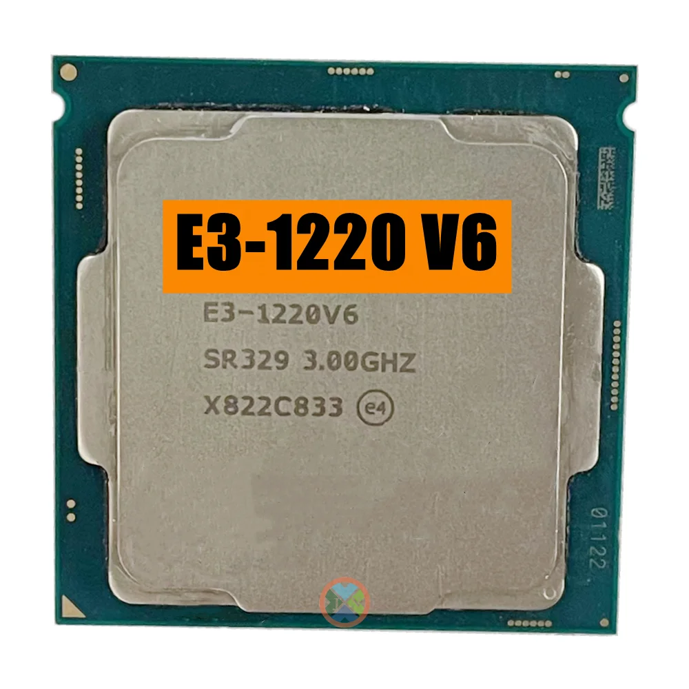 Xeon E3-1220V6 Cpu 3.00Ghz 8M 72W Lga1151 E3-1220 V6 Quad-Core E3 1220 V6 Processore E3 1220 V6 Spedizione Gratuita