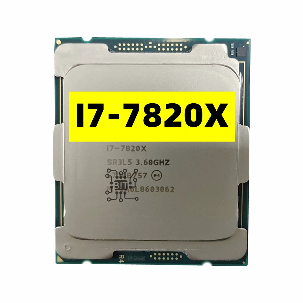 Core I7-7820X Cpu 14 Nm 8 Core 16 Thread 3.5Ghz 11Mb Tdp 140W I7 7820X Processore Lga2066